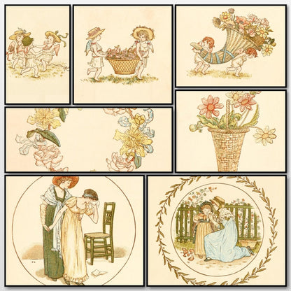 The Language of Flowers, 1884 - Kate Greenaway - 54 images | A snapshot of some of the images