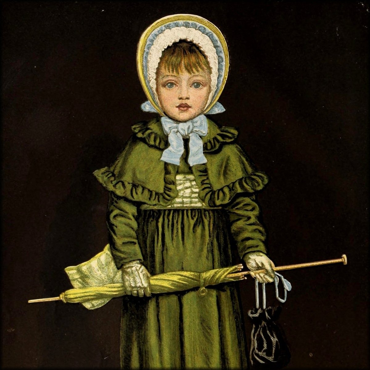 Little Wide Awake 1880 - Kate Greenaway - 1 image | Digital Download - 1 image