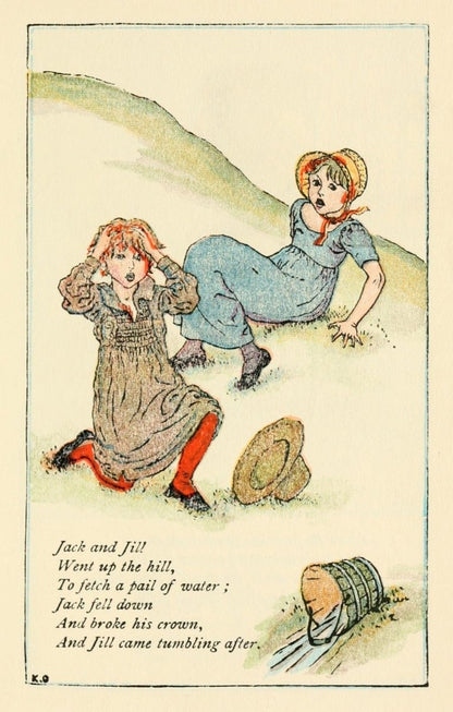 Mother Goose c.1881 - Kate Greenaway - 54 images | Dimensions 1431 x 2244 pixels