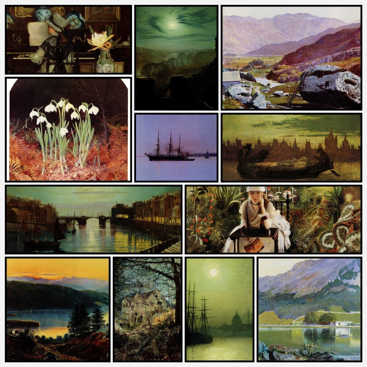 John Atkinson Grimshaw Public Domain Images to Download | A snapshot of some of the images