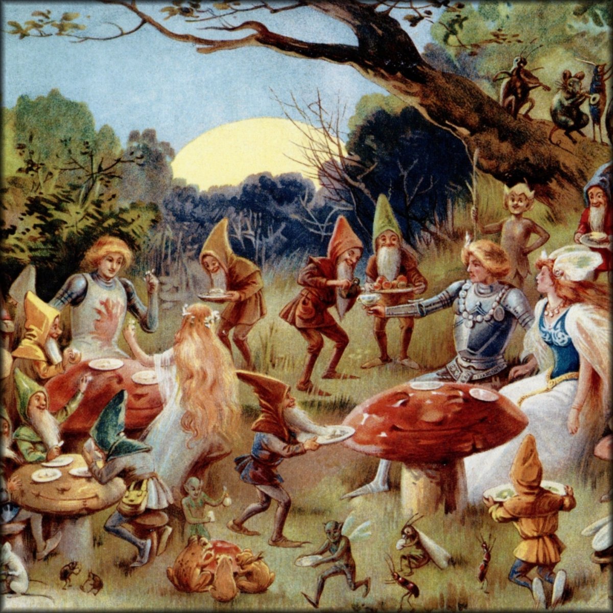 Evelyn Stuart Hardy - The Feast from the Book of Gnomes 1895 | Digital Download - 1 image