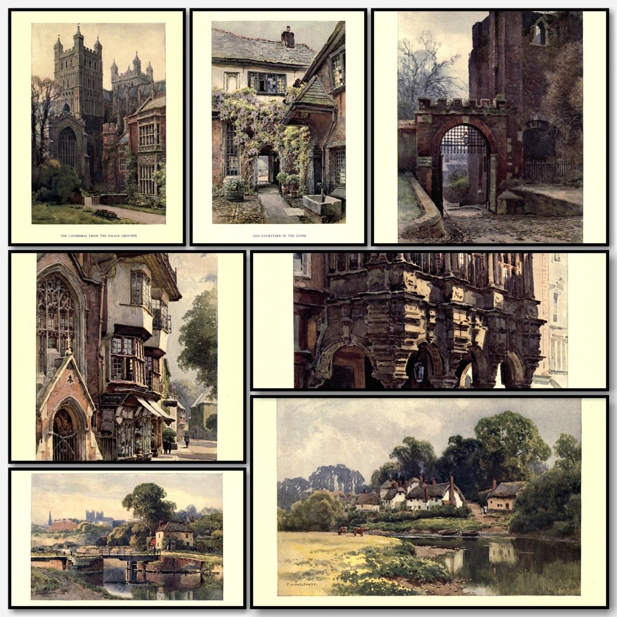 Exeter 1912 - Ernest Haslehust - 12 images | A snapshot of some of the images