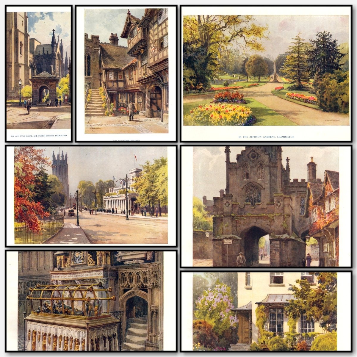 Warwick & Leamington 1913 - Ernest Haslehust - 12 images | A snapshot of some of the images