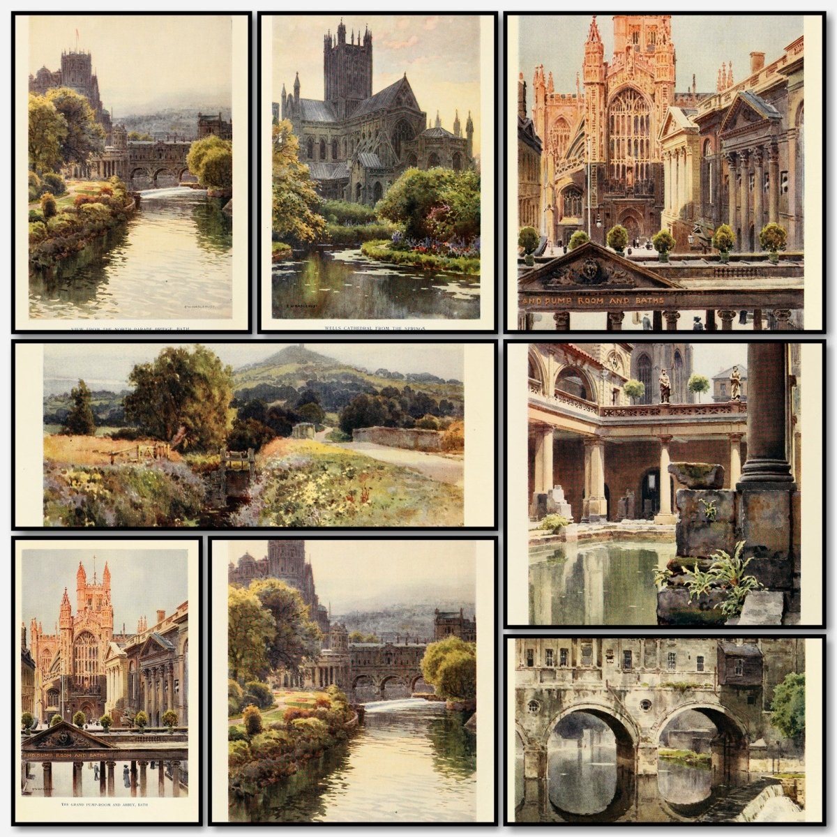 Bath & Wells 1914 - Ernest Haslehust - 12 images | A snapshot of some of the images