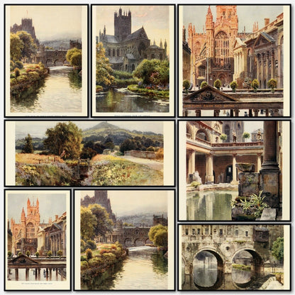 Bath & Wells 1914 - Ernest Haslehust - 12 images | A snapshot of some of the images