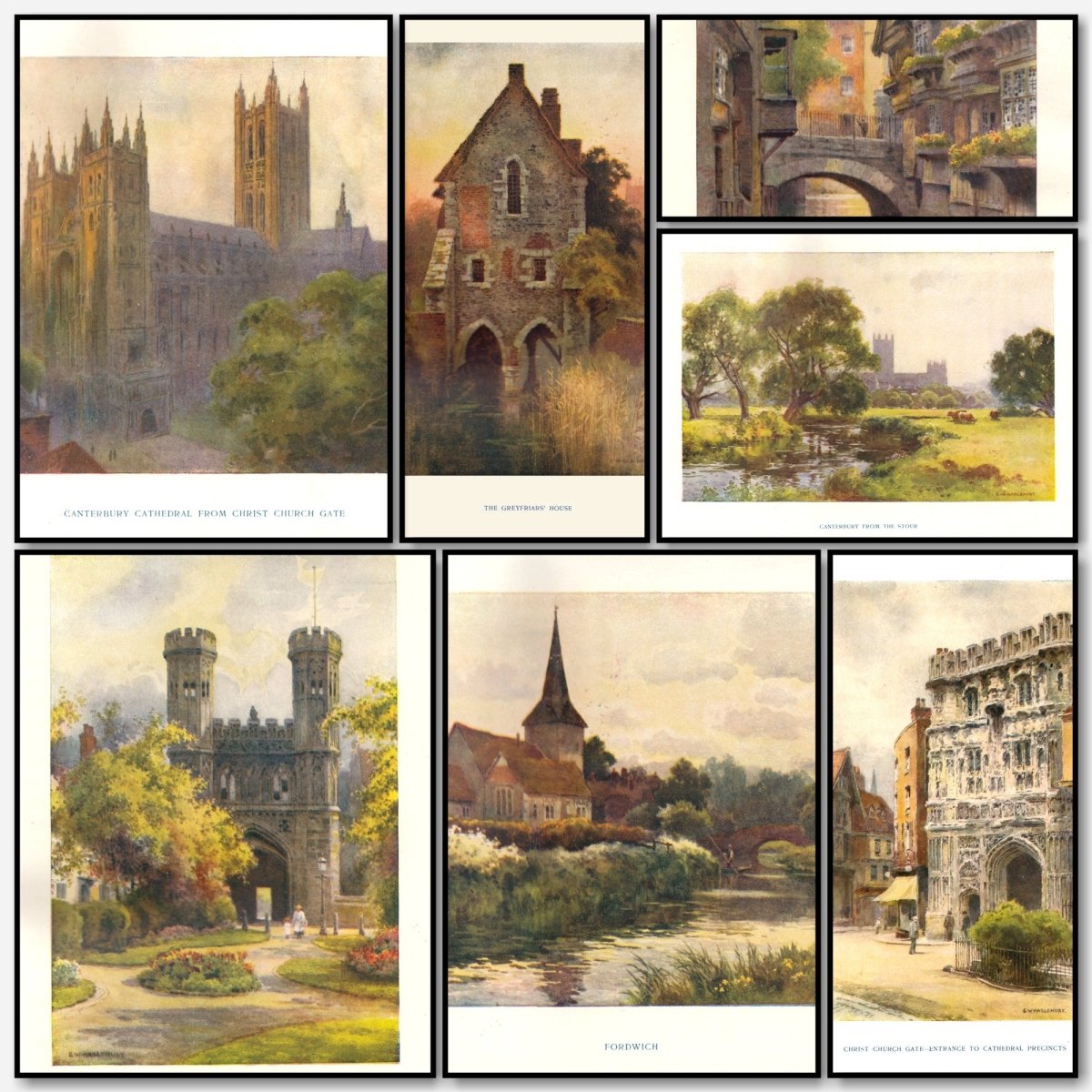 Canterbury 1910 - Ernest Haslehust - 12 images | A snapshot of some of the images