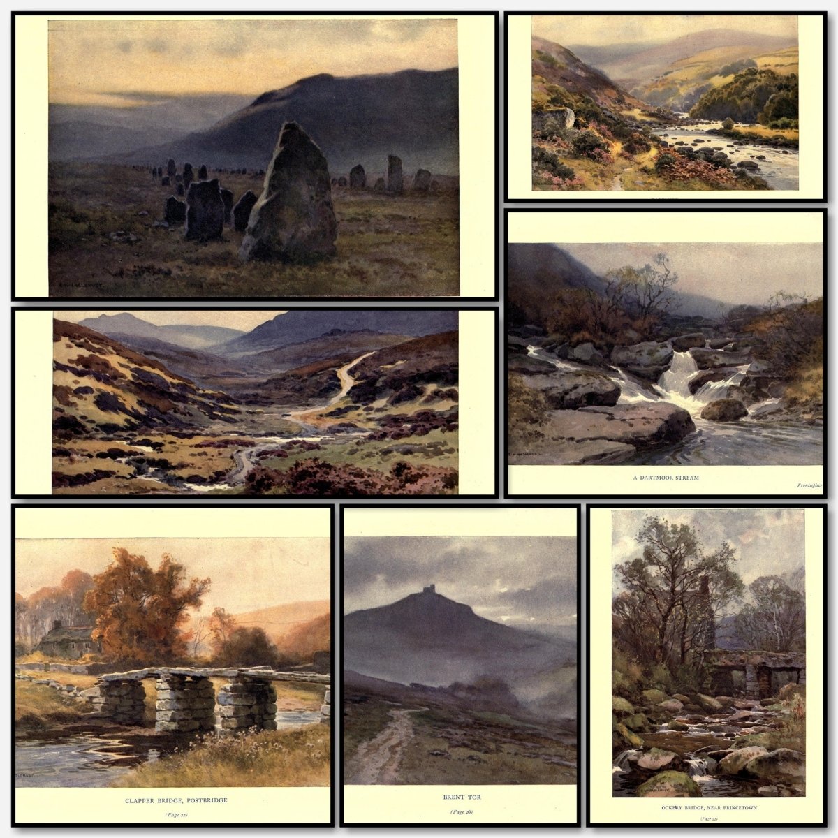 Dartmoor 1913 - Ernest Haslehust - 12 images | A snapshot of some of the images