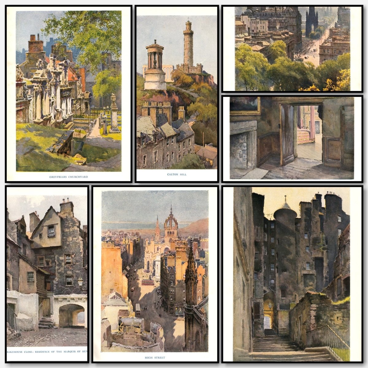 Edinburgh 1922 - Ernest Haslehust - 12 images | A snapshot of some of the images