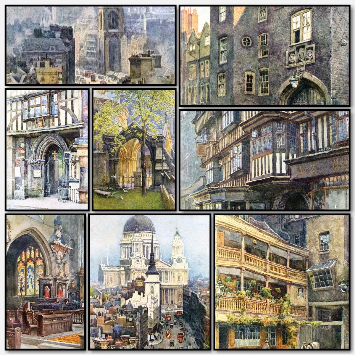 The Heart of London 1924 - Ernest Haslehust - 12 images | A snapshot of some of the images