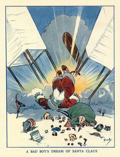 John Hassall (1868-1948) - A Bad Boy's Dream of Santa Claus | Dimensions 3860 x 5080 pixels