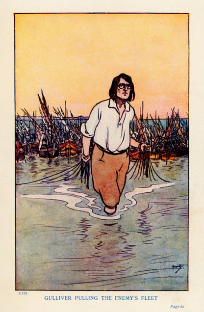 Gulliver's Travels 1924 - John Hassall (1868-1948) | Dimensions 2317 x 3542 pixels