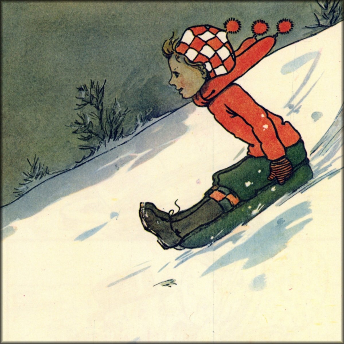 John Hassall (1868-1948) - My Toboggan | Digital Download - 1 image