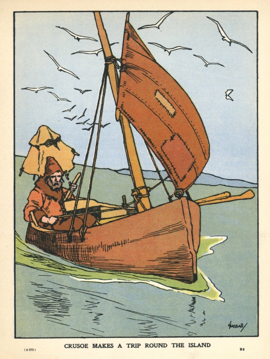 Robinson Crusoe 1936 - John Hassall (1868-1948) | Dimensions 4344 x 5776 pixels