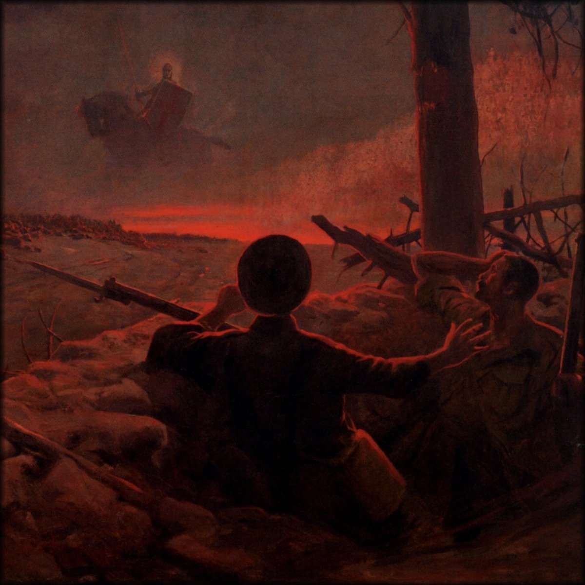 John Hassall (1868-1948) - St. George over the Battlefield | Digital Download - 1 image