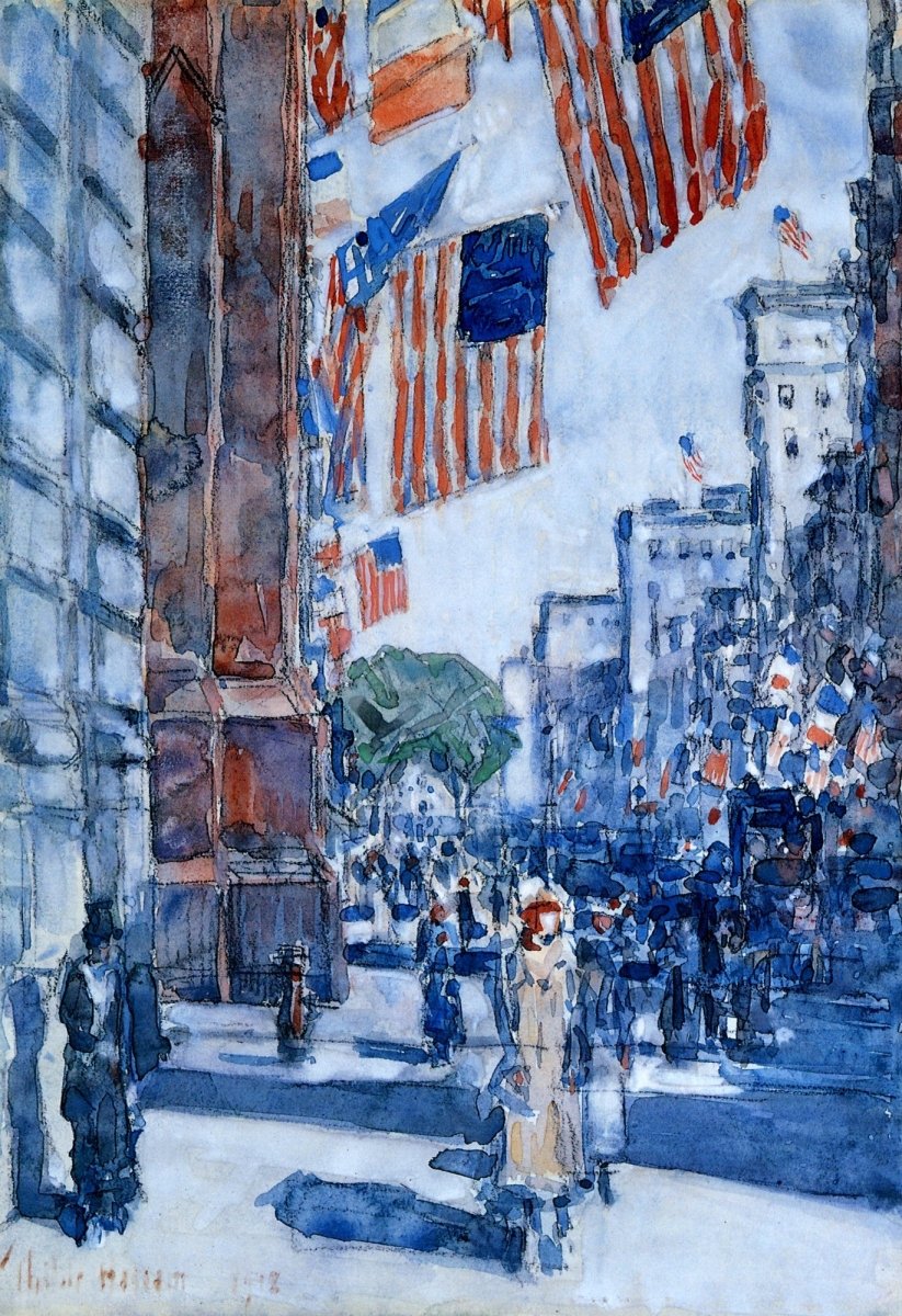 Childe Hassam Public Domain Images to Download | Dimensions 3424 x 4992 pixels