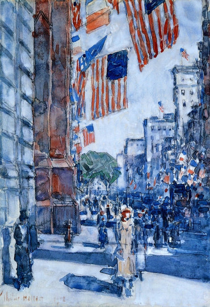 Childe Hassam Public Domain Images to Download | Dimensions 3424 x 4992 pixels