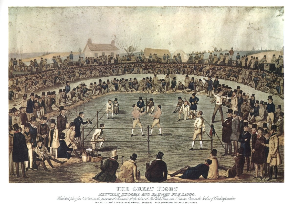 H. Heath - The Great Fight between Broome & Hannan for £1000 | Dimensions 9136 x 6296 pixels