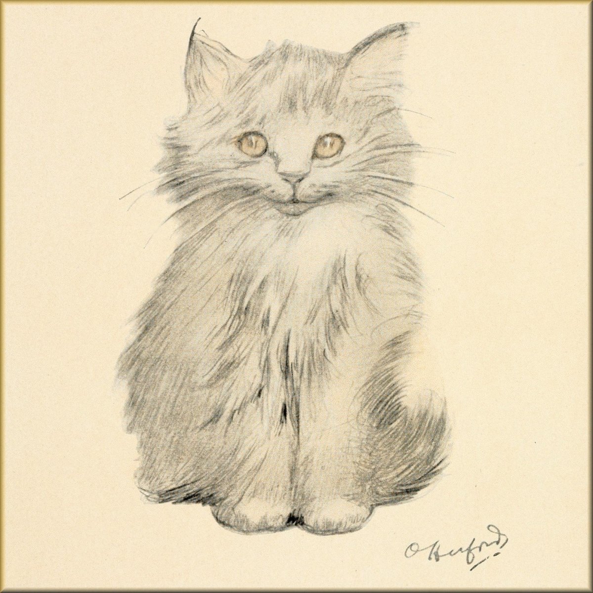 The Kitten's Garden of Verses 1911 - Oliver Herford | Digital Download - 30 images