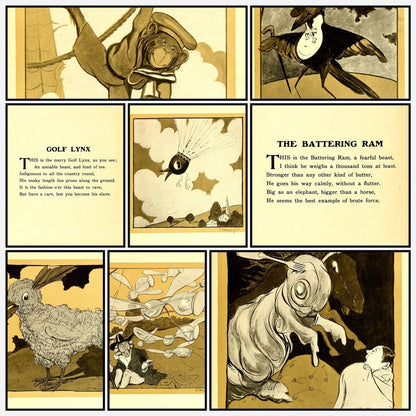 A Phenomenal Fauna 1902 - Oliver Herford - 21 images | A snapshot of some of the images