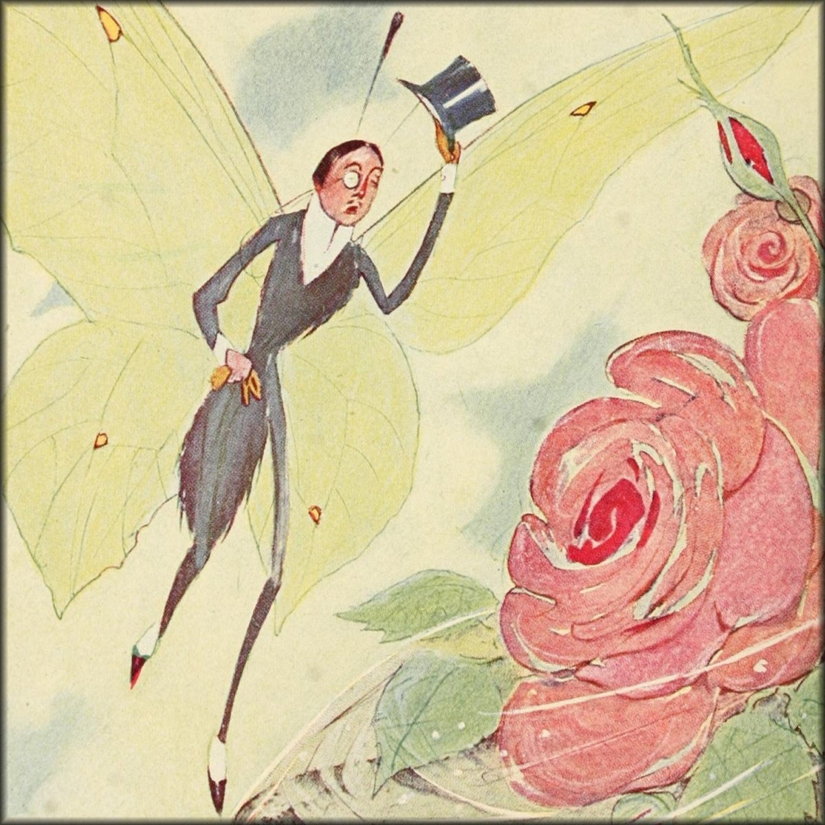 Overheard in a Garden 1900 - Oliver Herford - 1 image | Digital Download - 1 image