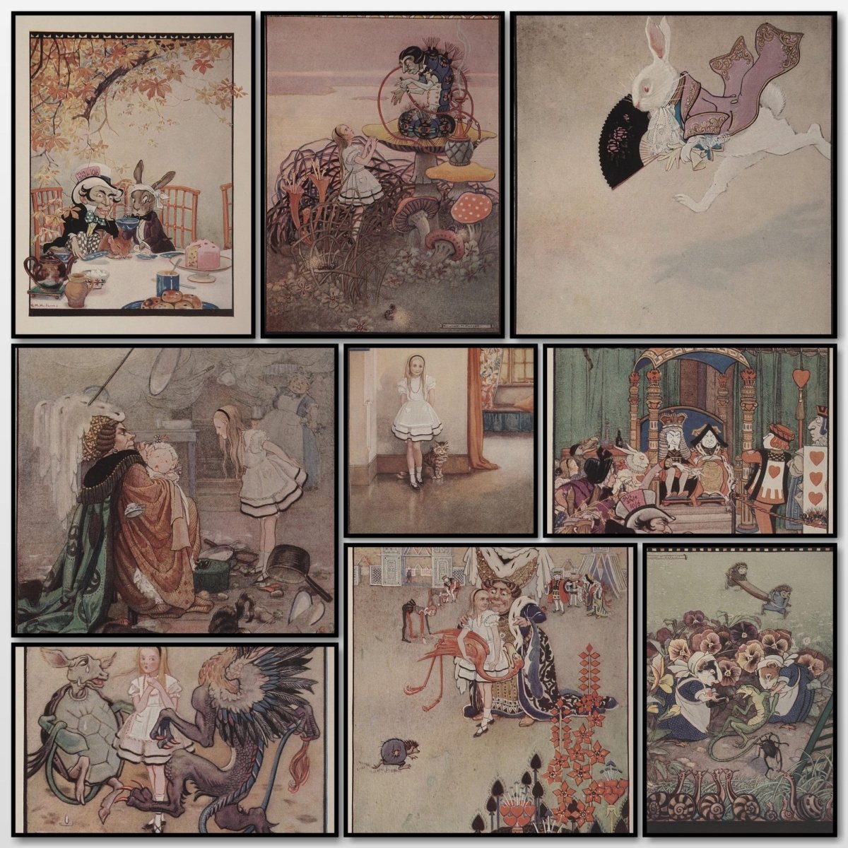 Alice's Adventures in Wonderland 1922 - Gwynedd Hudson | A snapshot of some of the images