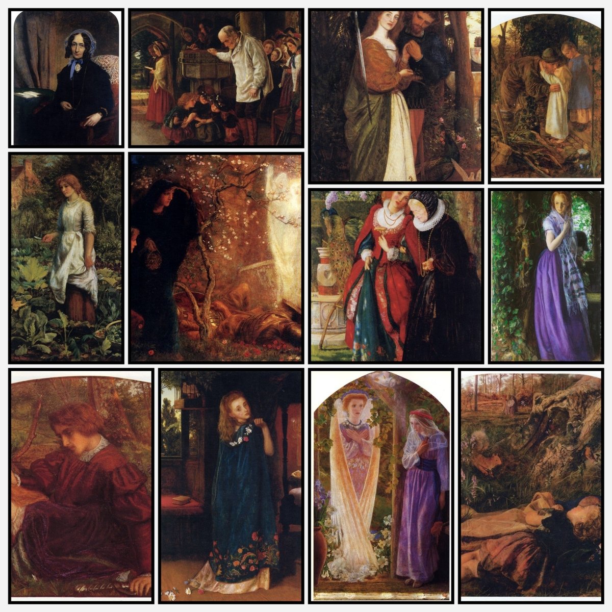 Arthur Hughes Public Domain Images to Download | A snapshot of some of the images