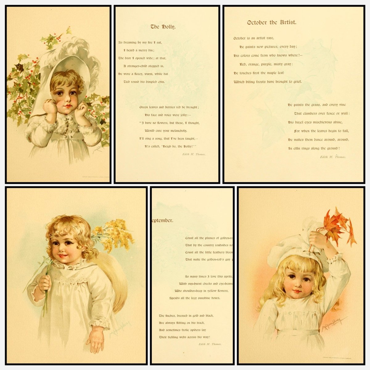 Children of Autumn 1888 - Maud Humphrey - 6 images | A snapshot of some of the images