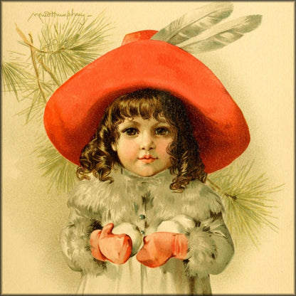 Children of Winter 1888 - Maud Humphrey - 6 images | Digital Download - 6 images
