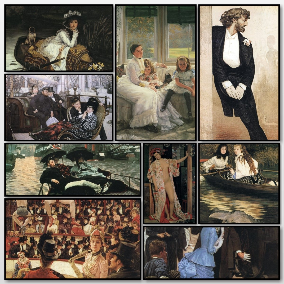James Tissot Public Domain Images to Download | A snapshot of some of the images