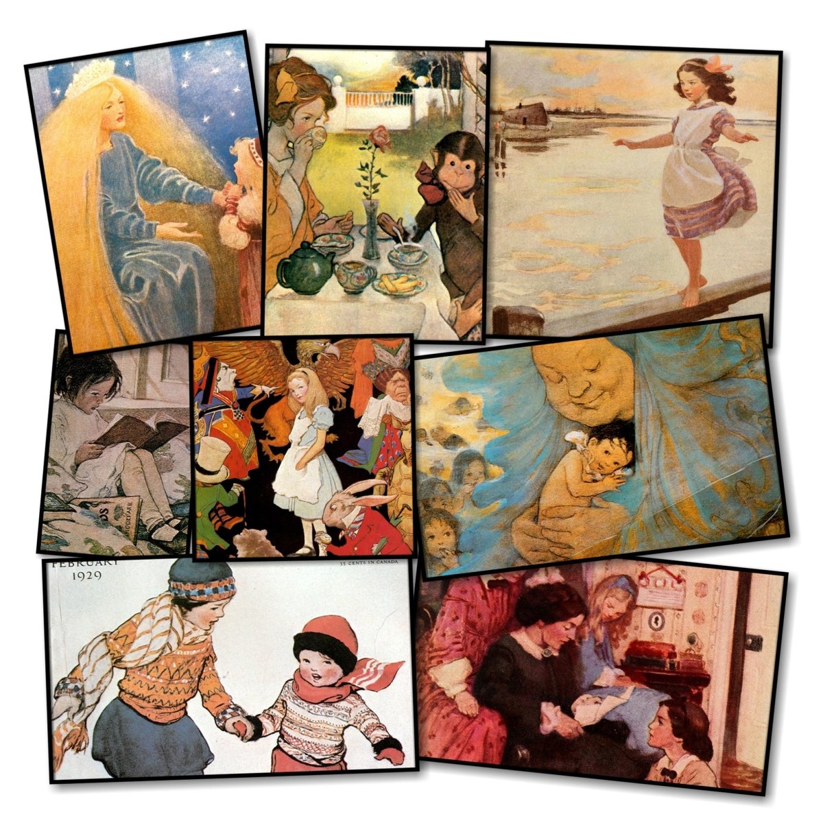 Jessie Willcox Smith Public Domain Illustrations to Download | Jessie Willcox Smith (1863-1935) Bundle of 28 Collections