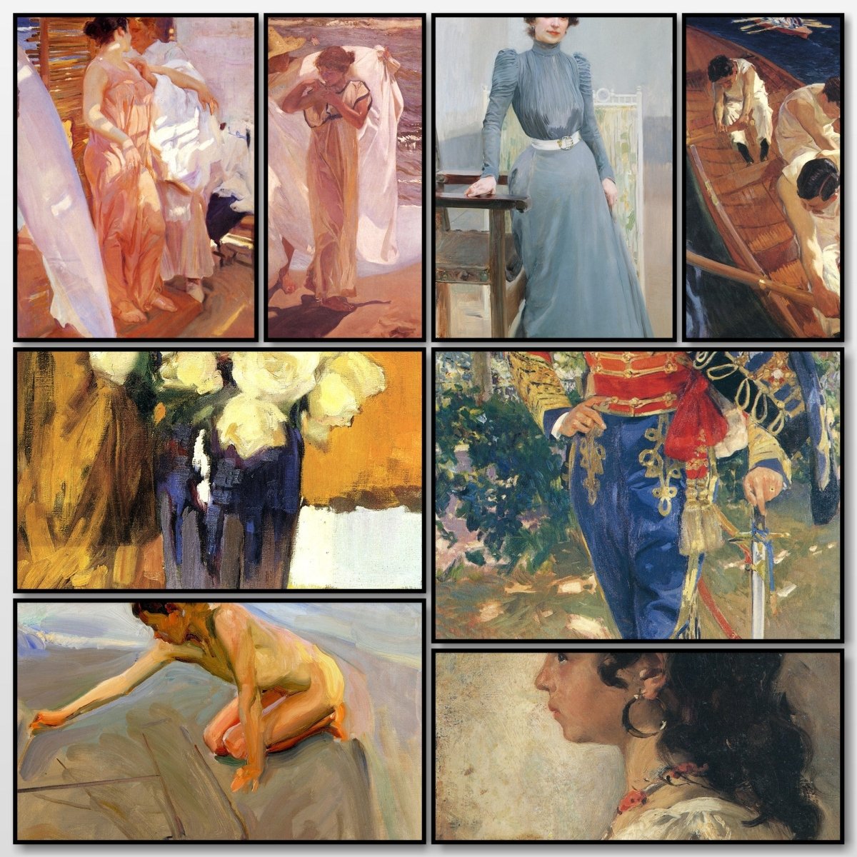 Joaquín Sorolla Public Domain Images to Download | A snapshot of some of the images