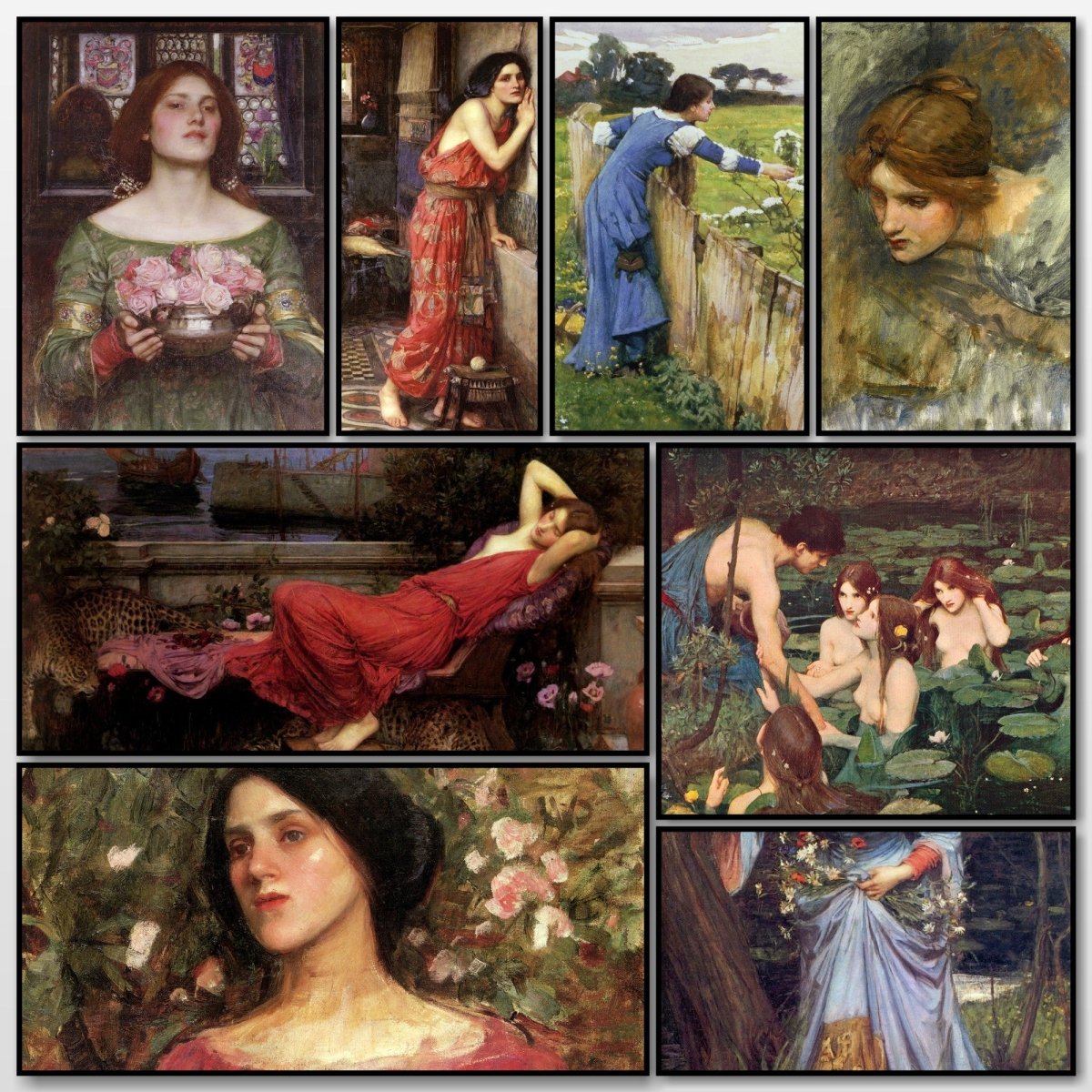 John William Waterhouse Public Domain Images to Download | A snapshot of some of the images