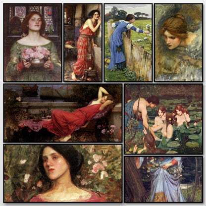 John William Waterhouse Public Domain Images to Download | A snapshot of some of the images