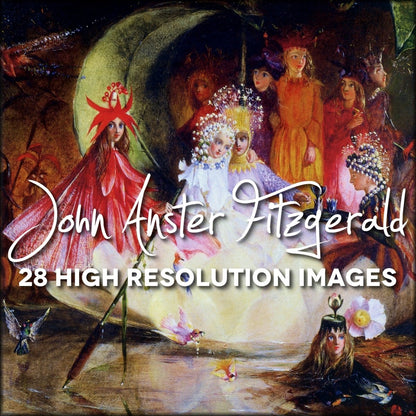 John Anster Fitzgerald Public Domain Images | Digital Download - 28 images