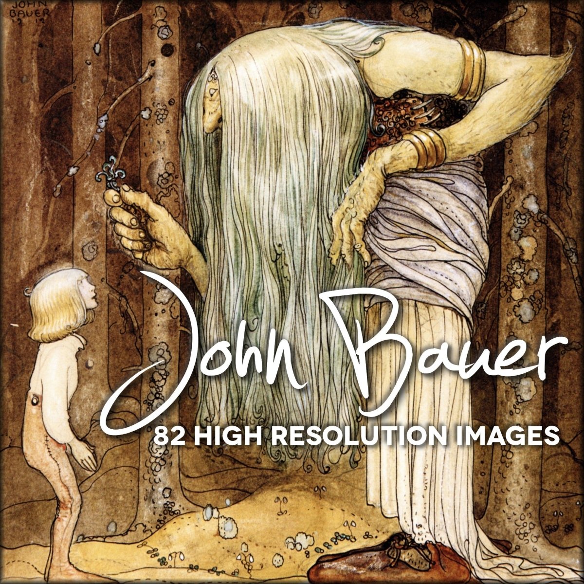 John Bauer Public Domain Images | Digital Download - 82 images