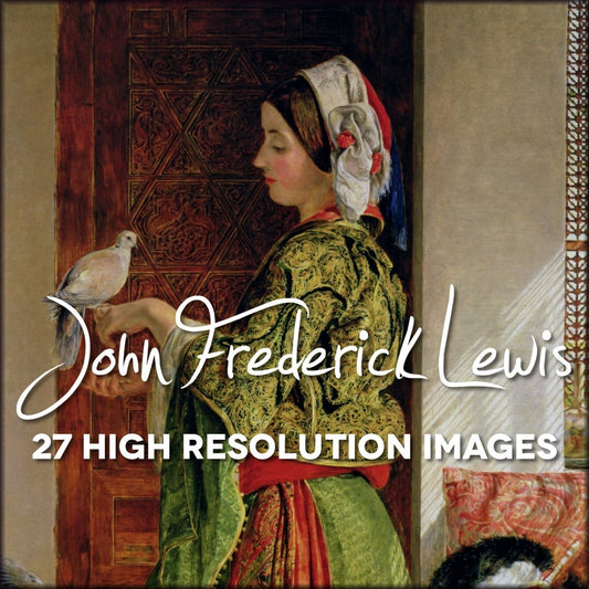 John Frederick Lewis Public Domain Images | Digital Download - 27 images