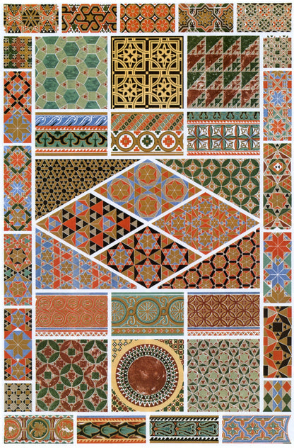 Owen Jones's Grammar of Ornament 101 Public Domain Images to Download | Dimensions 4308 x 6540 pixels