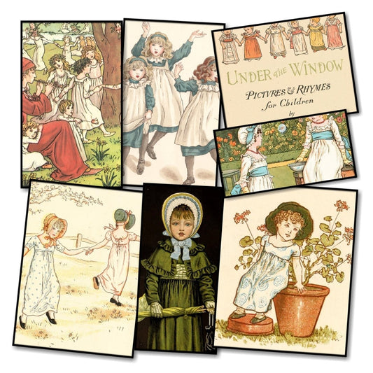 Kate Greenaway Public Domain Images to Download | Kate Greenaway (1846-1901) Bundle of 15 Collections