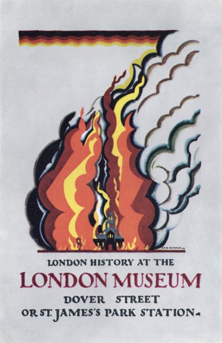 Edward McKnight Kauffer (1890-1954) - London Museum 1922 | Dimensions 3600 x 5544 pixels