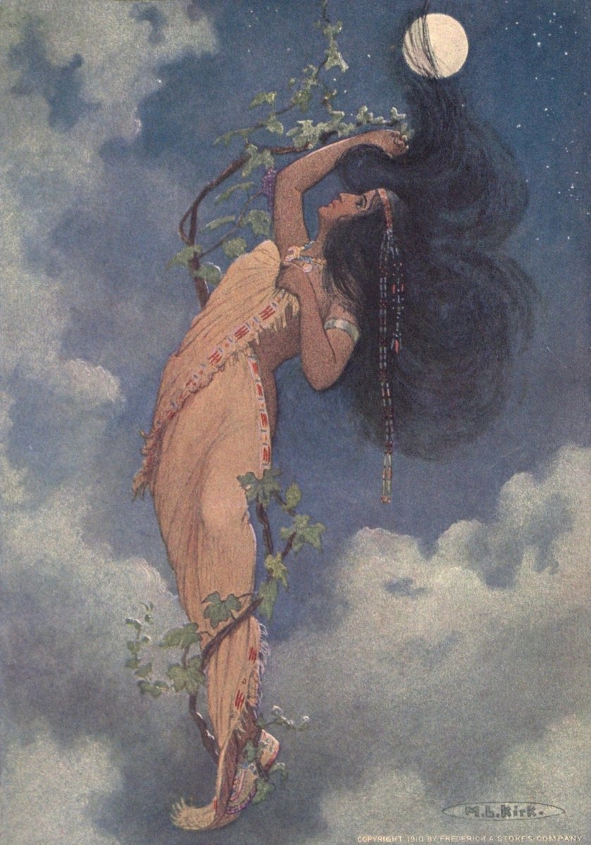 The Story of Hiawatha 1910 - Maria Kirk - 12 images | Dimensions 1780 x 2544 pixels