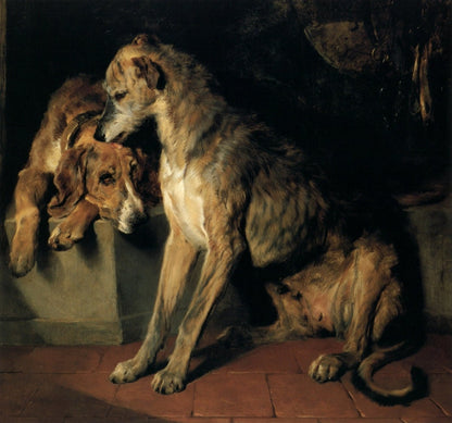 Dogs in Art - 106 Vintage Images | Dimensions 4504 x 4208 pixels