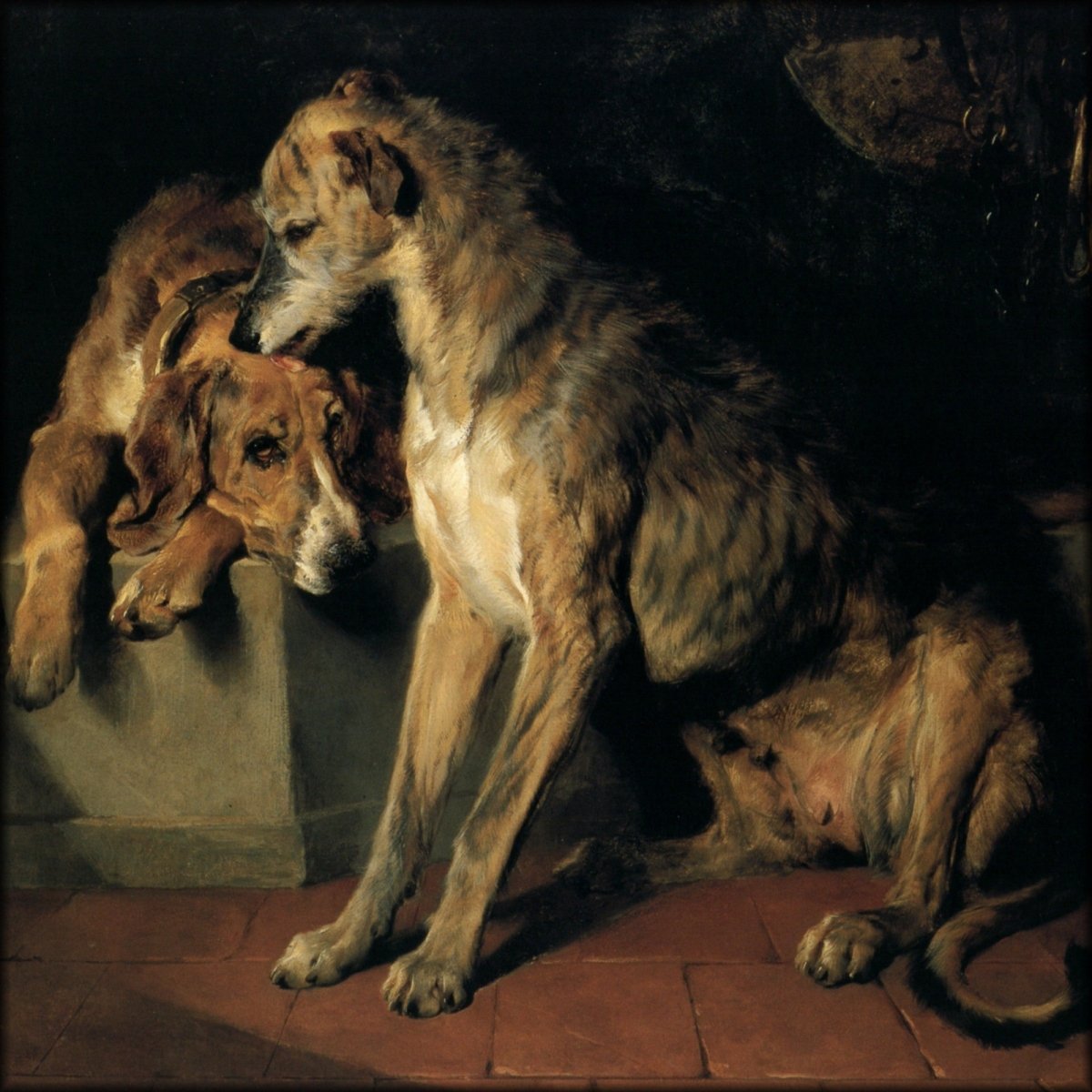 Edwin Landseer - Deerhound and Recumbent Hound (1839) | Digital Download - 1 image