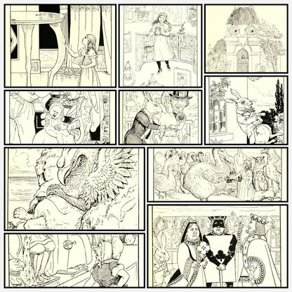 Alice's Adventures in Wonderland 1910 - Brinsley Le Fanu | A snapshot of the images