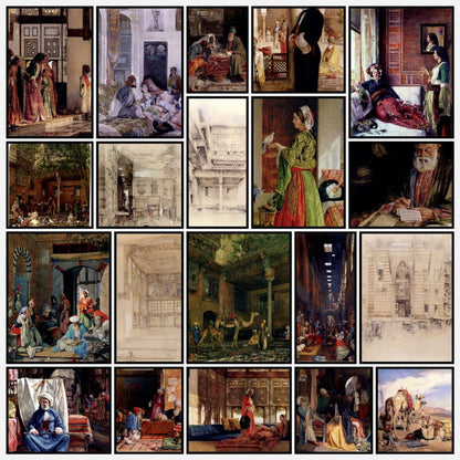 John Frederick Lewis Public Domain Images to Download | A snapshot of some of the images
