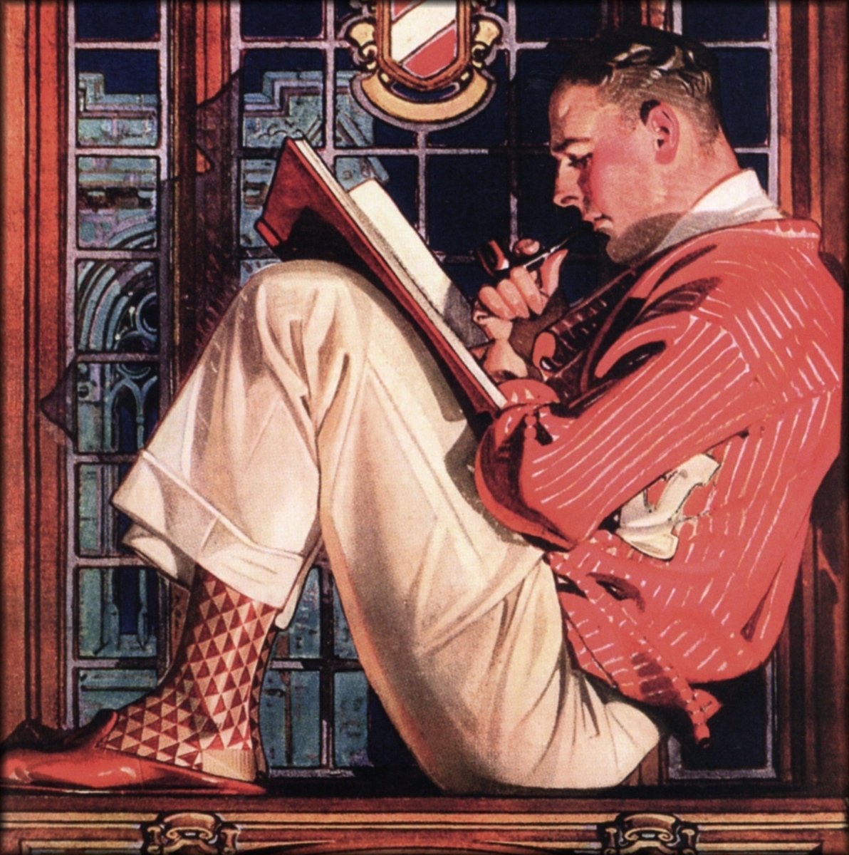 Joseph C. Leyendecker - Ad for Socks by Interwoven c.1908 | Digital Download - 1 image