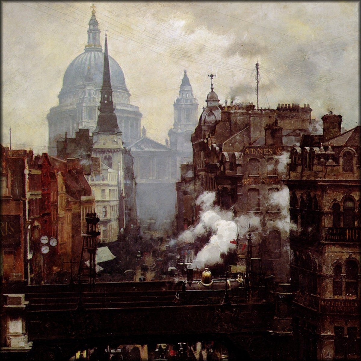 William Logsdail (1859-1944) - St Paul's and Ludgate Hill | Digital Download - 1 image