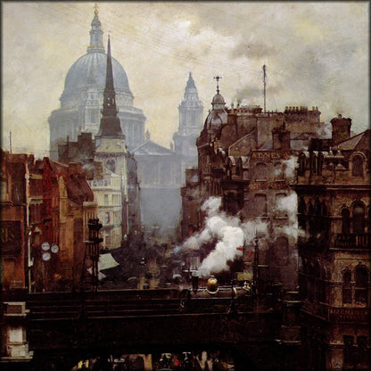 William Logsdail (1859-1944) - St Paul's and Ludgate Hill | Digital Download - 1 image