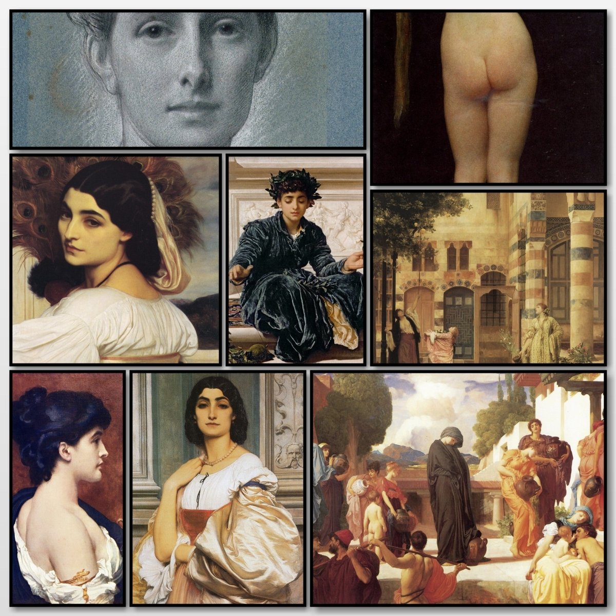Lord Leighton Public Domain Images to Download | A snapshot of some of the images