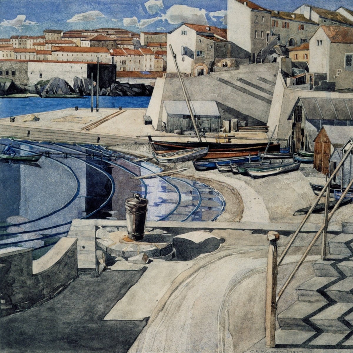 Charles Rennie Mackintosh Watercolour Landscapes in the Public Domain | Dimensions 4672 x 4664 pixels