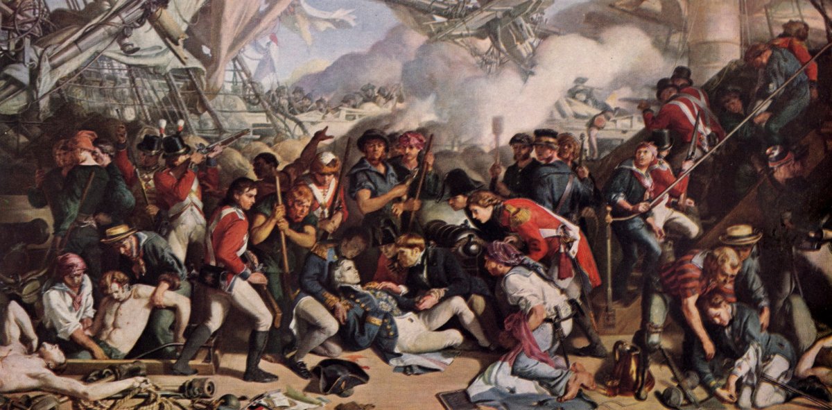 Daniel Maclise - The Death of Nelson | Dimensions 6102 x 3006 pixels